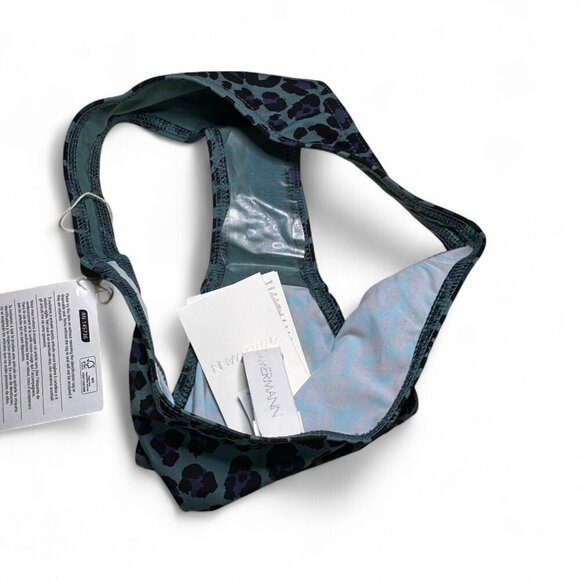 Zimmermann Women's Teal Leopard Bikini Swim Bottoms US 2 - 4 NWT - Picture 4 of 6